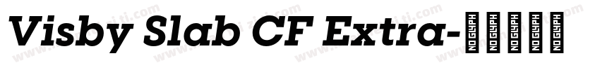Visby Slab CF Extra字体转换